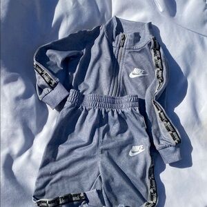 Nike Kids' Gray Tracksuit with Logo Size 18 months